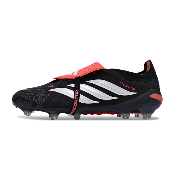 adidas Predator Elite Fold-over Tongue FG Moments - Core Black Footwear White Vivid Red