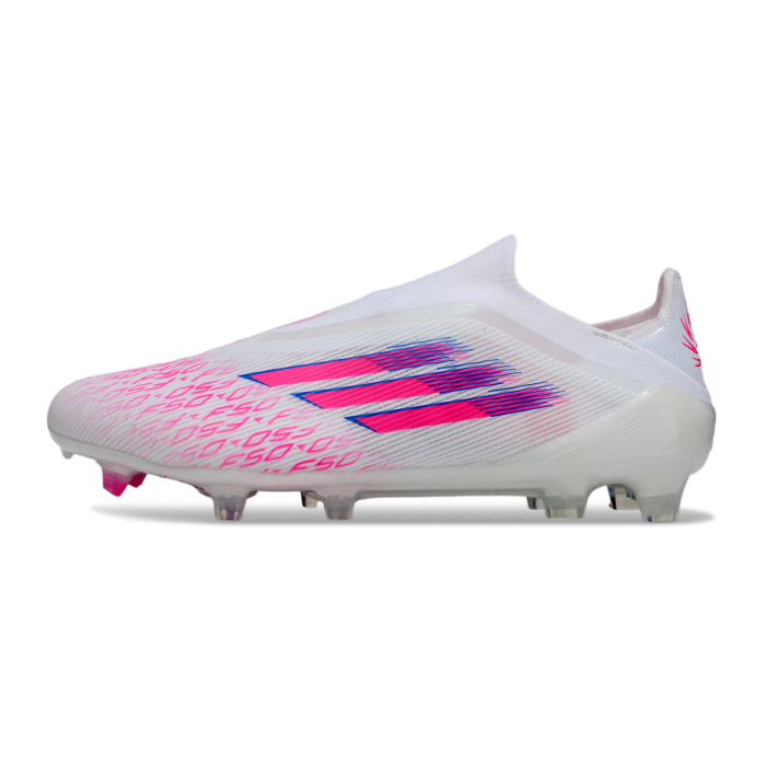 Adidas F50 Elite Laceless FG Sparkfusion Trinity - Footwear White Lucid Pink