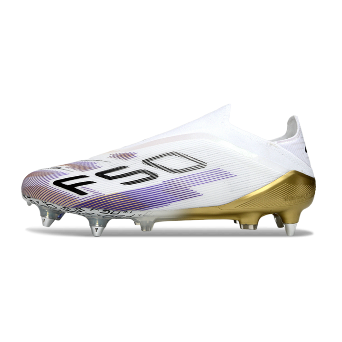 adidas F50 Elite Laceless SG-Pro Road to Glory - Footwear White Core Black Gold Metallic