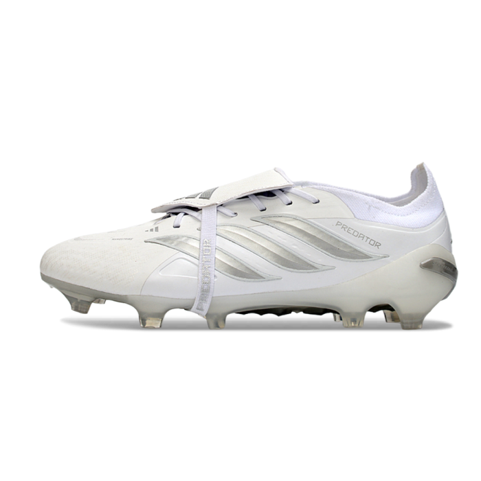 adidas Predator Elite Fold-over Tongue FG Pearlized - Footwear White Silver Metallic