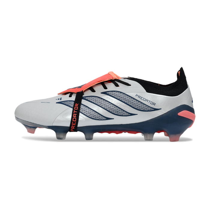 adidas Predator Elite Fold-over Tongue FG Iron Metal Silver Lucid Red