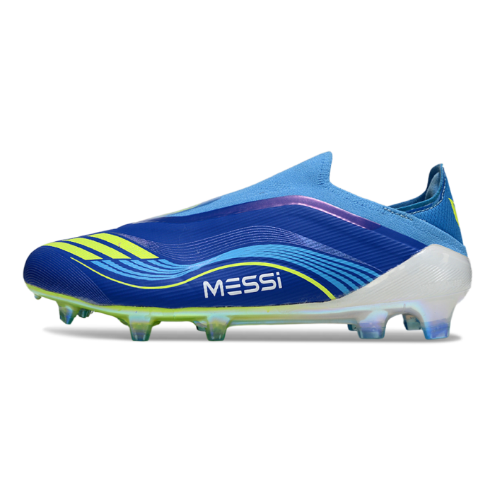 adidas F50 Messi Elite Laceless FG VIS10N - Royal Blue Solar Yellow Semi Blue Burst
