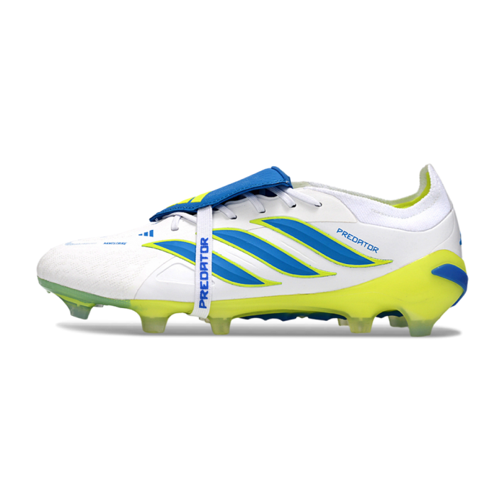 adidas Predator Elite Fold-over Tongue FG Footwear White Blue Volt