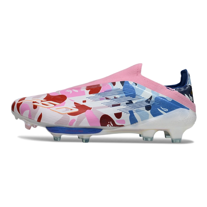 adidas Adizero F50+ Elite Laceless FG x BAPE Pink Firm Ground Football Boot