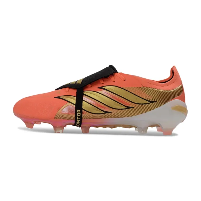 adidas Predator Elite Fold-over Tongue FG Red Black Gold Firm Ground Football Boot