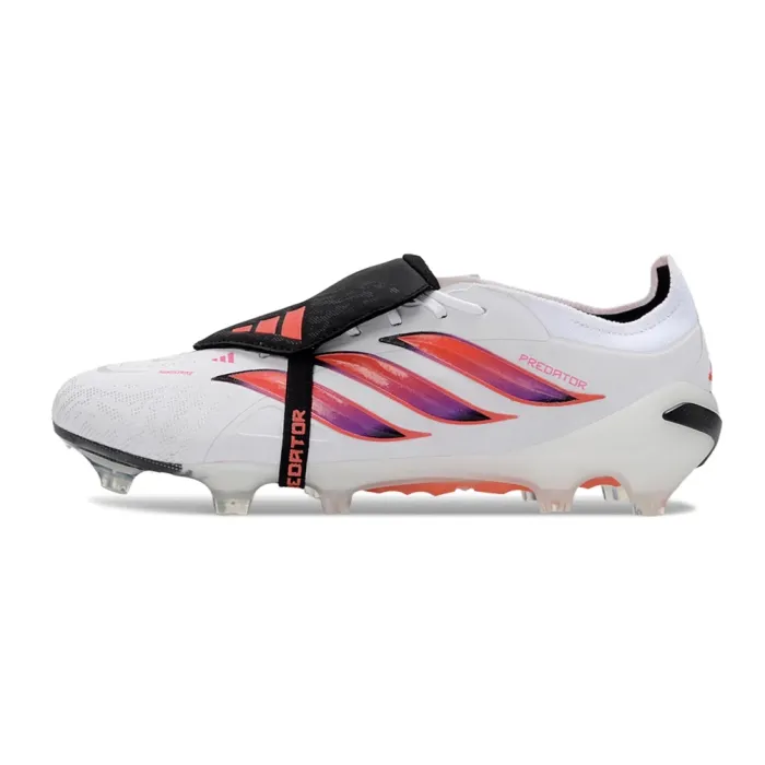 adidas Predator Elite Fold-over Tongue FG White Black Red Firm Ground Football Boot