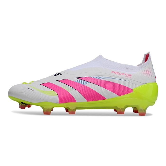 adidas Predator Elite Laceless FG White Lucid Pink Lucid Lemon adidas Predator Elite Laceless FG White Lucid Pink Lucid Lemon