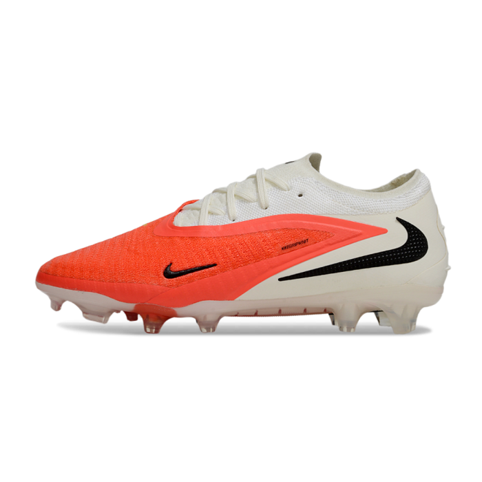 Nike Phantom 6 Low Elite By You Custom Firm-Ground Football Boots Bright Crimson White Multi-Color