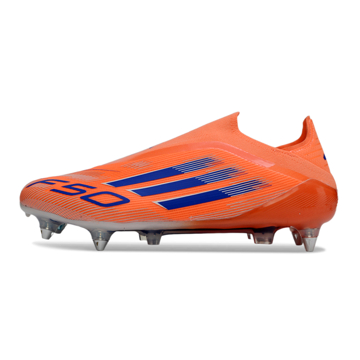adidas F50 Elite Laceless SG Coral Blaze -Beam Orange Lucid Blue Ftwr White