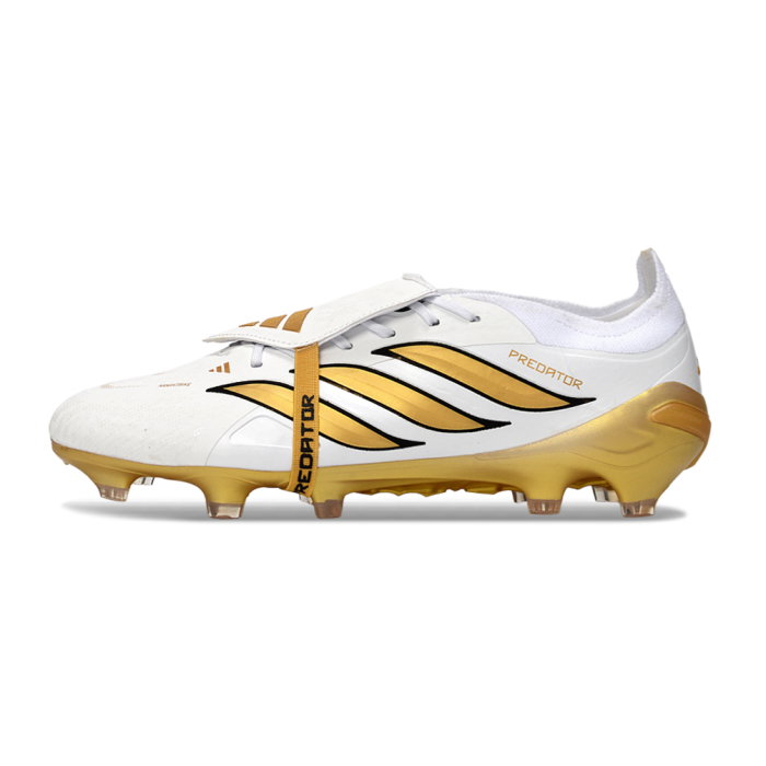 adidas Predator Elite Fold-over Tongue FG Footwear White Gold Metallic