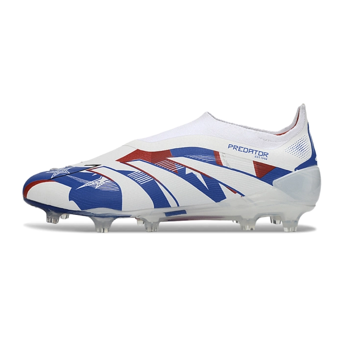 adidas Predator Elite Laceless FG White Royal Blue Red