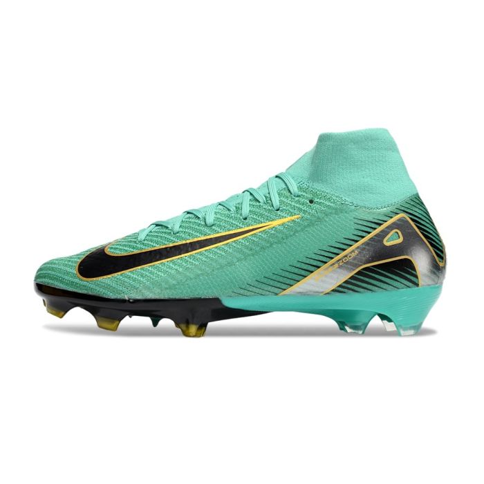 Nike Air Zoom Mercurial Superfly 10 Elite FG - Green/Black/Gold/Silver Nike Air Zoom Mercurial Superfly 10 Elite FG - Green/Black/Gold/Silver