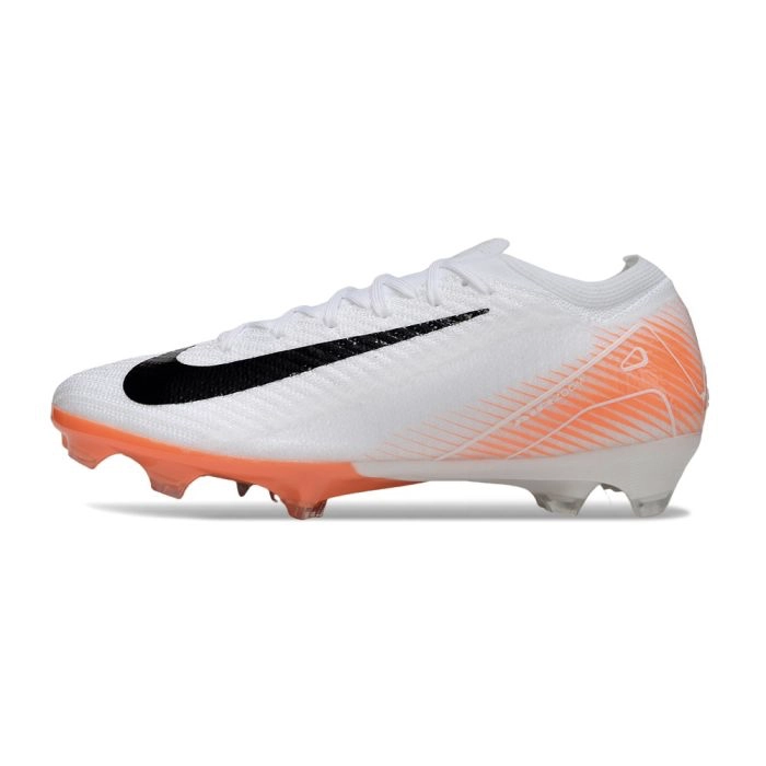 Nike AIR Zoom Mercurial Vapor 16 Elite FG White Orange Black Firm Ground Football Boot