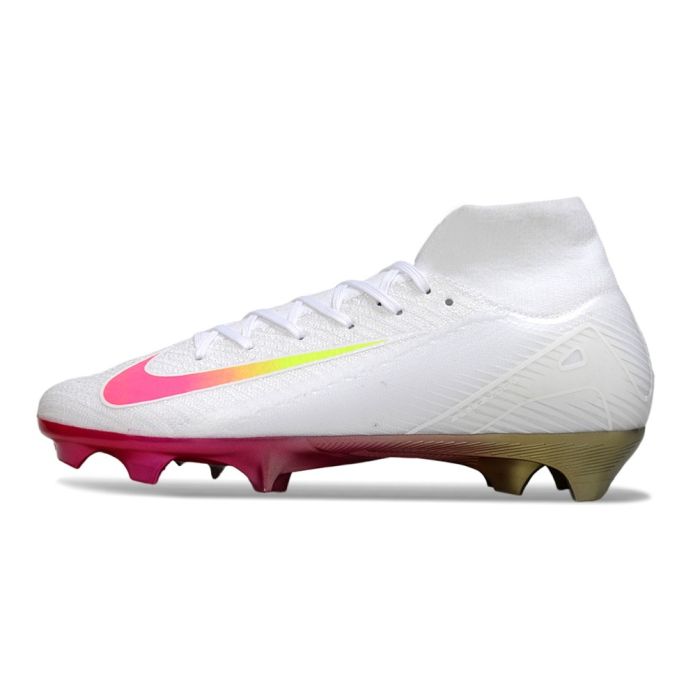 Nike Air Zoom Mercurial Superfly 10 Elite FG - White/Fantasy Pink/Gold Nike Air Zoom Mercurial Superfly 10 Elite FG - White/Fantasy Pink/Gold