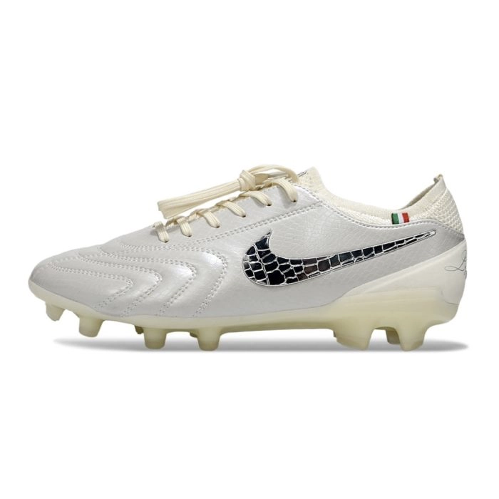 Nike Tiempo Legend 10 Elite Luxe FG Made in Italy Montebelluna White