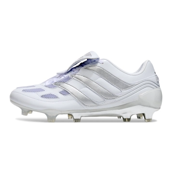 adidas Predator Precision FG - Footwear White Silver Metallic Iron Metal