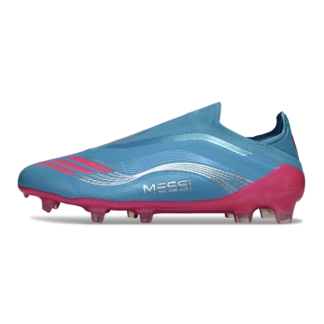 adidas F50 Messi Elite Laceless FG Blue Lucid Pink Lucid Cyan