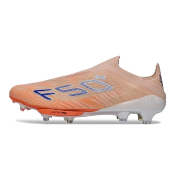 adidas F50 + Elite Laceless FG Coral Blaze - Beam Orange Lucid Blue Footwear White