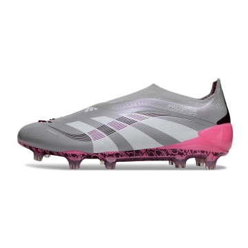 adidas Predator Elite Laceless FG Grey White Pink
