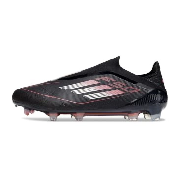 adidas F50 Elite Laceless FG - Core Black/Iron Metal/Lucid Red