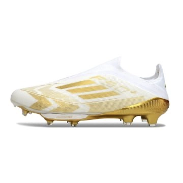 adidas F50+ Elite Laceless FG Day Spark - White/Gold Metallic