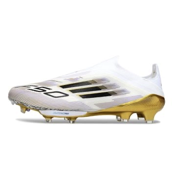 adidas F50+ Elite Laceless FG Road to Glory - White/Black/Metallic Gold
