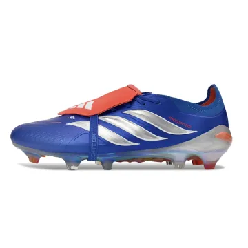 adidas Predator Elite Fold-over Tongue FG Blue Metallic Silver Lucid Red