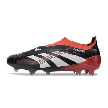 adidas Predator Elite Laceless x Moments FG - Black/White/Vivid Red