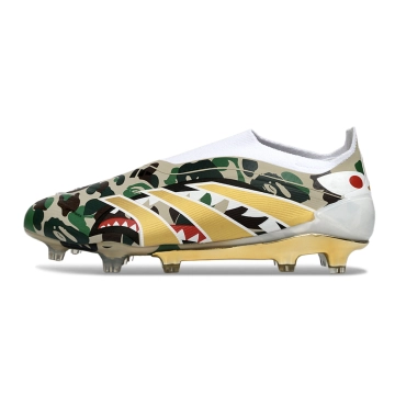 adidas Predator Elite Laceless FG Bape Green Camo