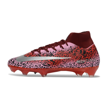 Nike Air Zoom Mercurial Superfly 10 Elite FG Safari Red Silver