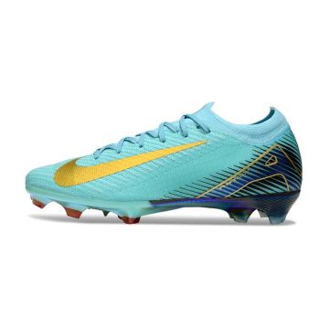 Nike AIR Zoom Mercurial Vapor 16 Elite FG Light Blue Silver Gold