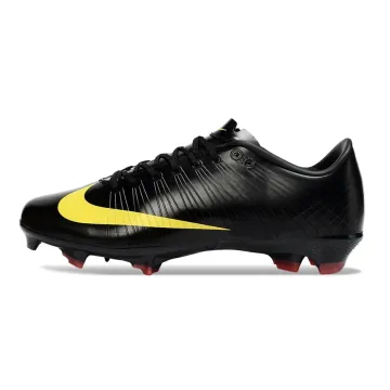 Nike Mercurial Vapor Superfly 1 Elite FG Black Yellow Red Firm Ground Football Boot