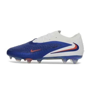 Nike Phantom 6 Elite Low Cut FG White Blue Firm Ground Football Boot