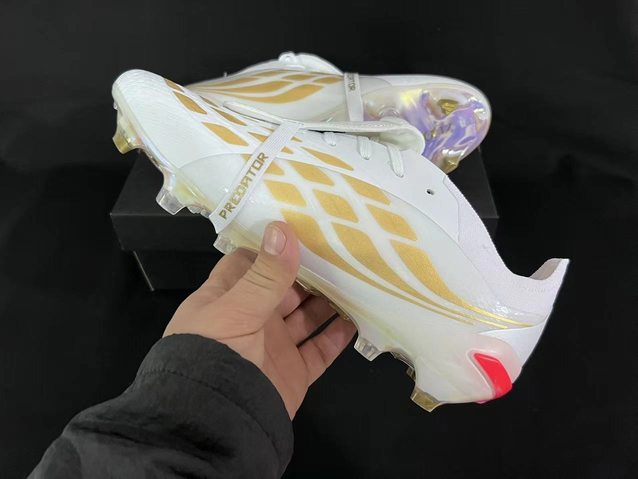 adidas Predator Elite Fold-over Tongue FG White Gold