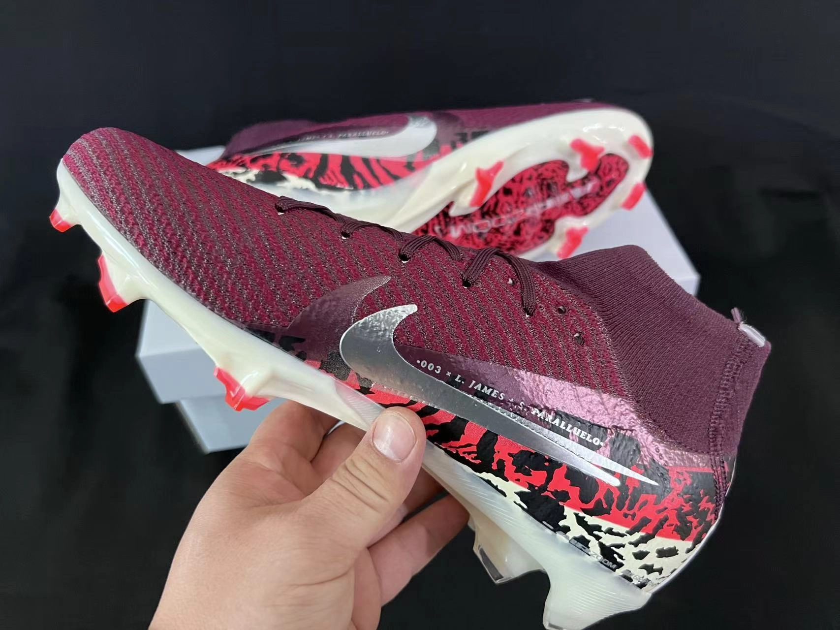 Nike Air Zoom Mercurial Superfly 10 Elite FG United - Burgundy Crush/Metallic Silver